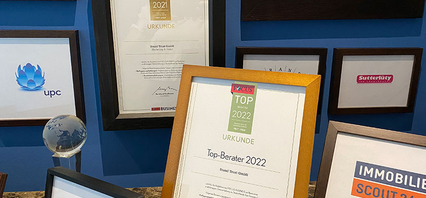 BrandTrust gehört zu "Top Beratern 2022" BrandTrust gehört zu "Top Beratern 2022"